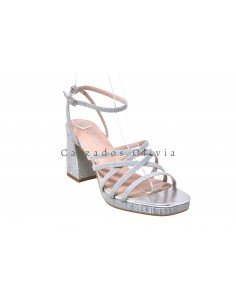 Calzados y zapatos SSM-JL750 PLATA 2