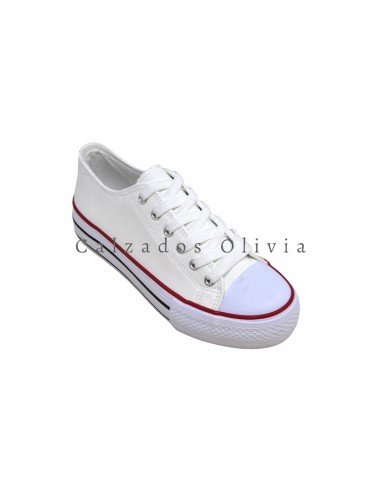 Zapatos y Calzados REB-ZZ-203 WHITE-RED