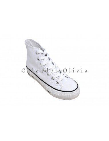 Zapatos y Calzados REB-CZ-773 WHITE-BLACK