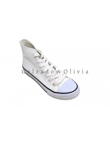 Zapatos y Calzados REB-R-286 WHITE-BLACK