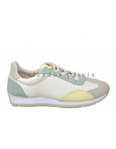 Zapatos y Calzados TF-5231 GREEN-BEIGE