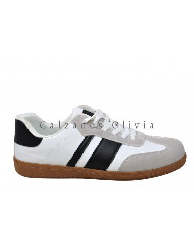 Zapatos y Calzados CS-G102 WHITE-BLACK