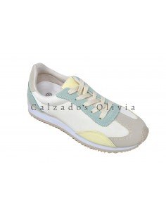 Calzados y zapatos TF-5231 GREEN-BEIGE 2