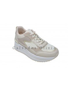 Calzados y zapatos TF-3765 BEIGE 2