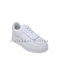 Calzados y zapatos TF-3767 WHITE-BEIGE 2