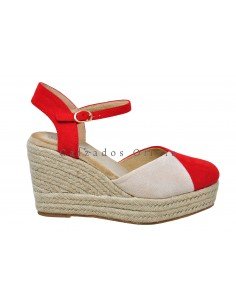 Calzados y Zapatos SSM-JSZ330 BEIGE-RED