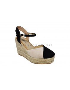 Calzados y zapatos SSM-JSZ330 BEIGE-BLACK 2
