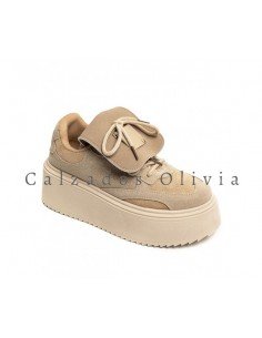 Calzados y zapatos ID-9017 KAKI 2