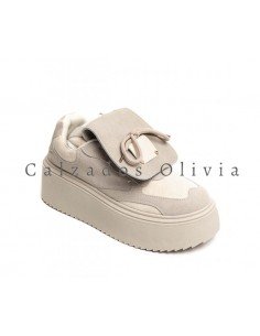 Calzados y zapatos ID-9017 BEIGE 2
