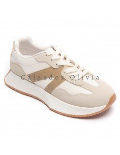 Calzados y zapatos ID-8917 BEIGE 2