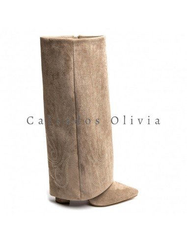 Zapatos y Calzados ID-7675A KAKI