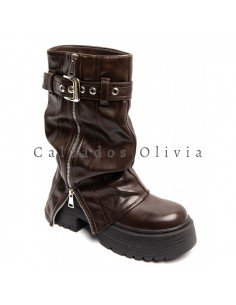 Calzados y zapatos ID-6327A BROWN 2