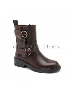 Calzados y zapatos ID-6355 BROWN 2