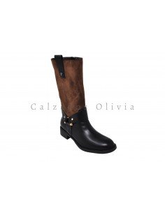 Calzados y zapatos BTT-5461 BLACK/BROWN 2