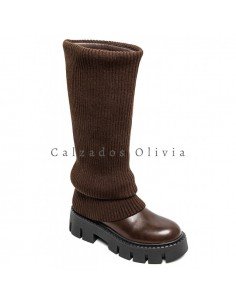 Calzados y zapatos ID-5833 BROWN 2