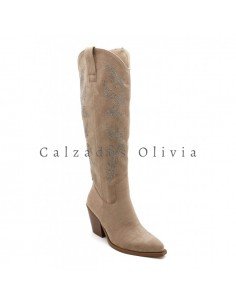 Calzados y zapatos ID-2538A KAKI 2