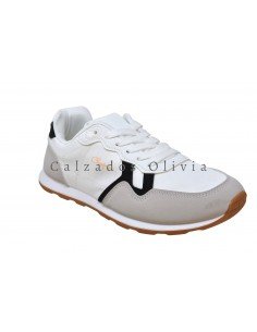 Calzados y zapatos EMS-SL-768 WHITE-GREY 2