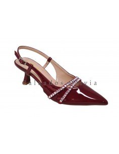 Calzados y zapatos SSM-YZ392 BURDEOS 2