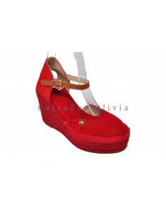 Calzados y zapatos LEN-NK589 ROJO 2
