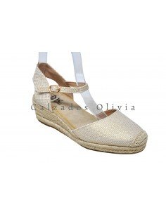 Calzados y zapatos LEN-NK001 ORO(lona) 2