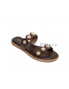 Calzados y zapatos ID-2852 BROWN 2