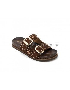 Calzados y zapatos ID-2836 BROWN 2