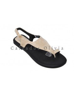 Calzados y zapatos EMS-KK-1027 BEIGE 2