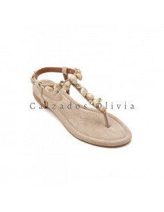 Calzados y zapatos ID-9802 BEIGE 2