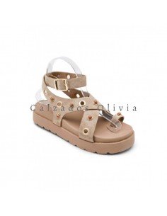 Calzados y zapatos ID-2822 KAKI 2