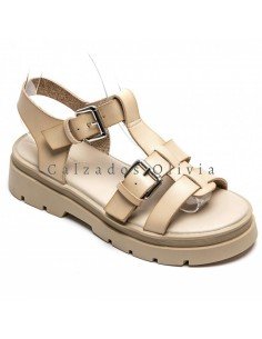 Calzados y zapatos ID-5202 BEIGE 2