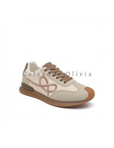 Calzados y zapatos ID-9065 BEIGE 2