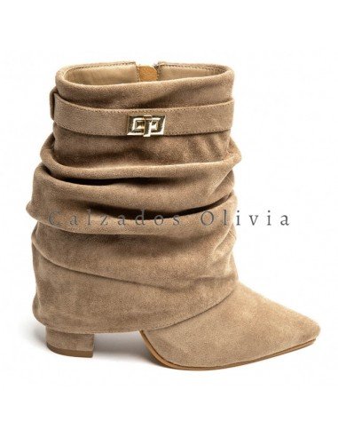 Zapatos y Calzados ID-7666A KAKI