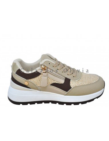 Zapatos y Calzados EMS-XX-110 BEIGE