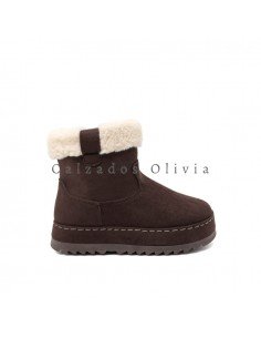 Calzados y Zapatos ID-9076 BROWN