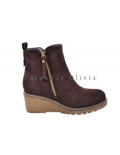 Calzados y Zapatos QH-A8023 BROWN