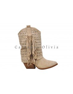 Calzados y Zapatos QH-A8016 BEIGE
