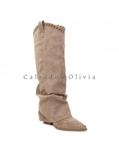 Calzados y zapatos ID-2599A KAKI 2